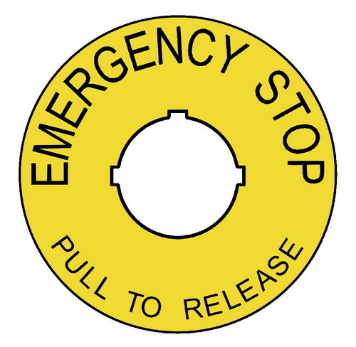 Emergency Stop - Pull to Release - Click Image to Close